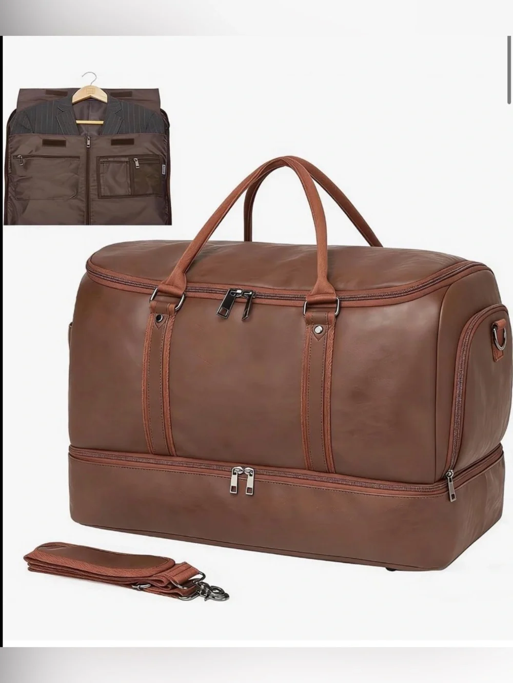 Classic Convertible Travel Garment  Duffel with Shoe Compartment